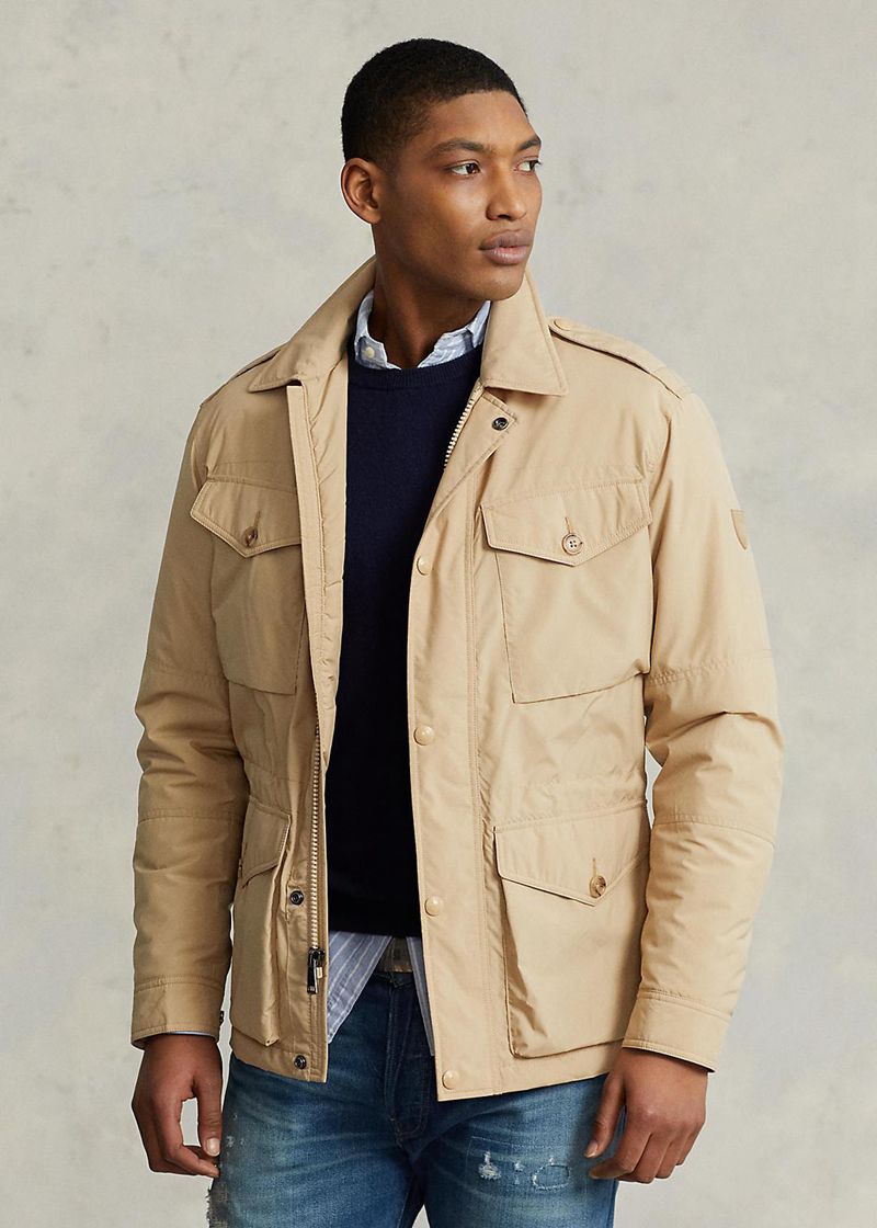 Chaqueta Polo Ralph Lauren Hombre Water-Repellent Field Chile Beige SJZRH-0964